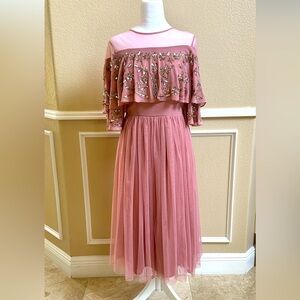 ASOS dress pink party or evening size medium large